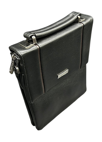 Мужская сумка из эко-кожи Bradford ST9931-2 черная 26 x 20,5 x 5 Cantlor (369475450)