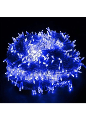 Светодиодная комнатная праздничная гирлянда штора водопад на окно с работой от сети 2х2 м 240 LED (478582-Prob) Синяя Unbranded (307194485)