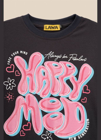 Графитовый демисезонный лонгслив LAWA