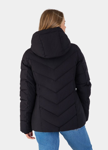 Чорна зимня куртка чорна з наповнювачем "біо пух" l Avecs