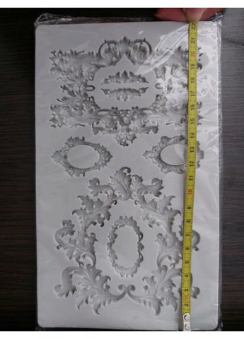 Молд силіконовий абстракція 22 на 13 мм сірий Jannet молди (357205550)