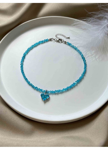 Голубой чокер с подвеской сердце 5244 LeBijou (368559288)