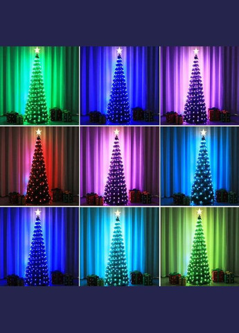 Рождественская искусственная елка 150 см с 234 LED подсветкой USB и Bluetooth APP управления SunLamp (304610426)