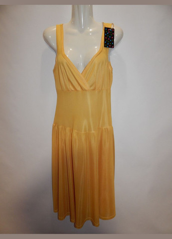 Жовтий повсякденний жіночий легкий літній сарафан р.46-48 105жс (тільки в зазначеному розмірі, тільки 1 шт.) No Brand