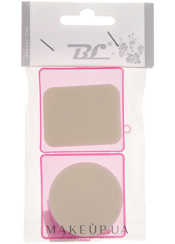 Спонж для макіяжу, PF059, рожевий 2шт (337321-27069929) Beauty Line (365800598)