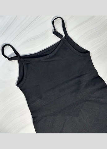 Эластичный спортивный фитнес-комбинезон из плотного материала No Brand абстрактный чёрный