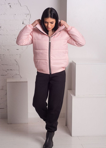 Розовая демисезонная куртка к-008 пудра SoulKiss k-008