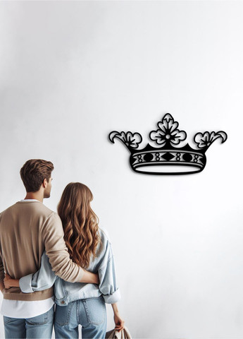 Современная картина на стену, декоративное панно из дерева "Корона королевы", стиль минимализм 60х30 см Woodyard (292113715)