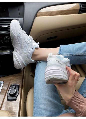 КРОСІВКИ ЖІНОЧІ NIKE M2K TEKNO FULL WHITE НАЙК М2К ТЕКНО No Brand бежеві демісезони (368869496)