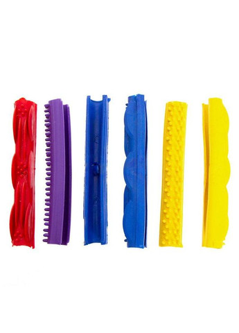 Насадки для гімнастичного обруча рельєфні OG-2 6шт жовтий Sportko (322539476)