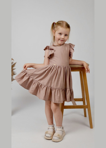 Темно-бежева сукня для дівчинки Kodi (340907751)