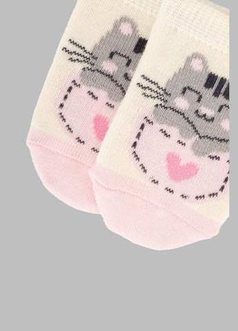 Носки для девочки ШДК024-1750 Киса Молочный (2000990692955A) shop (2000990692955) VT Socks (362704442)