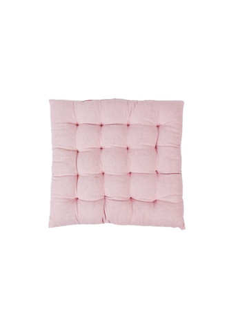 Квадратная коттоновая подушка на стул 38х38 см розовая Lidl (278075480)