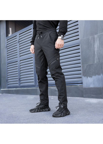 Армейские зимние штаны на флисе Карго черные No Brand (356509123)