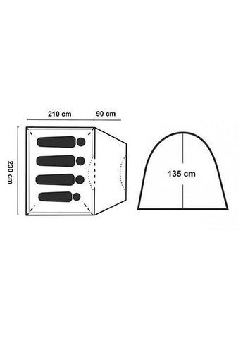 Палатка 4-местная Vacation автомат. (GC900) Green Camp (361439202)