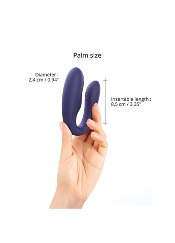 Вибратор для пар с пультом ДУ MATCH UP - MIDNIGHT INDIGO Love To Love (316231748)