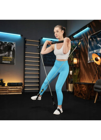 Палиця гімнастична з еспандерами TX-023TS 14-74кг TREX Sport (361952221)