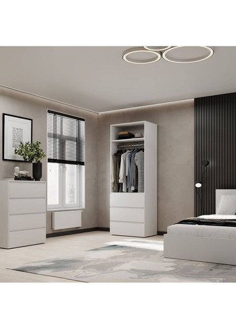 Шкаф распашной 2 Light 800x2200x500 Белый бриллиант (LT12010000000) Art In Head (341676627)