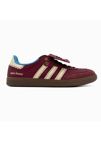 КРОССОВКИ ЖЕНСКИЕ ADIDAS SAMBA WALES BONNER BORDO АДИДАС САМБА No Brand бежевые демисезоны (367171674)