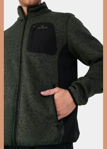 Кофта зелена з флісова з вставками "Soft shell" 3XL Avecs (330025374)