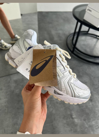 Жіночі кросівки Asics Gel-Kayano 14 white Silver No Brand срібні літо (329687942)