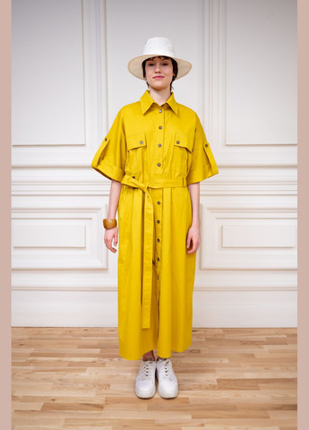 Горчичное платье Dolcedonna