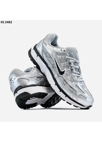 Серые летние кроссовки nike p-6000 silver найк п-6000 No Brand