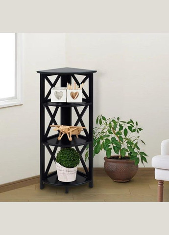 Стелаж кутовий з дерева Банаго венге (УСП-005012) No Brand (327868590)