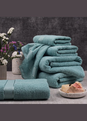 Aisha Home Textile полотенце махровое aisha - royal бирюзовый 50*90 (400 г/м2) бирюзовый производство -
