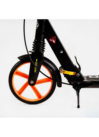 Двоколісний складний самокат "Factor" алюміній, дискове гальмо, амортизатори 46,5х13,6х80-105 см Best Scooter (289368483)