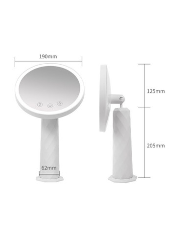 Зеркало косметическое с LED подсветкой No Brand VT-09 (320741629)