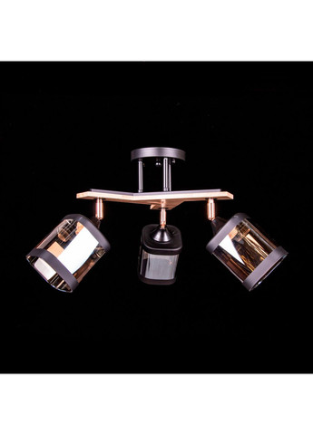 Люстра на 3 лампочки N5292/3/BK+WOOD No Brand (352229941)