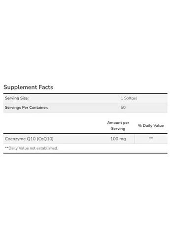 CoQ10 100mg - 50 sgels (Поврежденная банка) Now Foods (387524245)