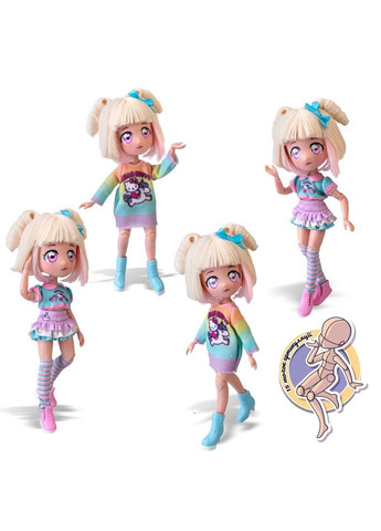 Дитяча лялька "Стильна Цукерка-єдиноріг" HKTF2000 серії "Hello Kitty" 4SF Manga Dolls (358939588)