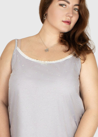 Сіра всесезон піжама жіноча майка + шорти N.EL.