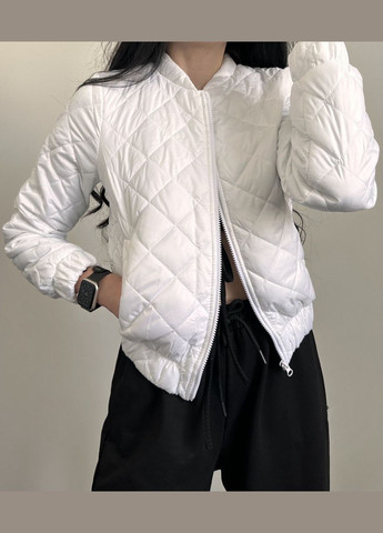 Біла жіноча курточка колір білий р.42/44 454247 New Trend