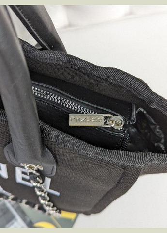 Сумка жіноча шопер чорний класичний + білі літери No Brand (322464558)