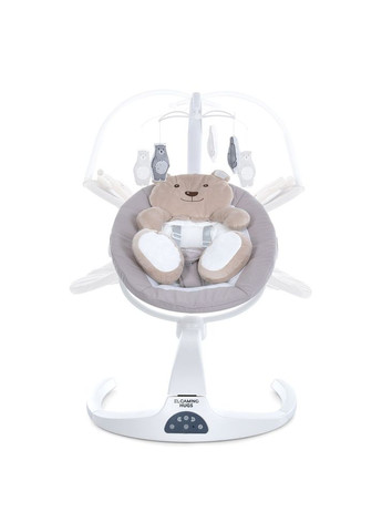 Заколисуючий центр з пультом, таймером, Bluetooth та 5 режимами гойдання El Camino (369127237)