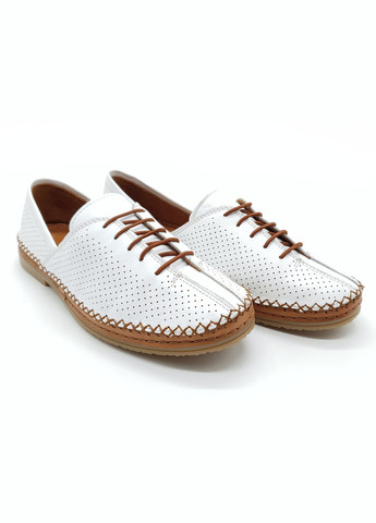 Женские туфли белые кожаные OS-17-4 24 см (р) Osso