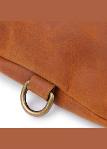 Чоловіча вінтажна сумка на пояс з основним відділенням та кишенями коричнева (sku_20371) No Brand (328922685)