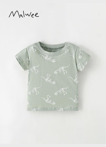 Мятная детская футболка для мальчика 92105 мятный Malwee