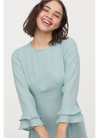 Светло-зеленое платье H&M