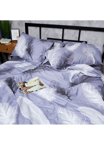 Комплект постельного белья Бязь Gold Люкс «» Двуспальные 175х210 наволочки 2х70х70 (MS-820006902) Moon&Star Soft Plumes (356115713)