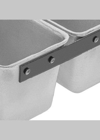 Форма хлебная алюминиевая для выпекания хлеба кирпичик Л7 на 3 секции (34х21.2х11 см) Полімет (299823497)