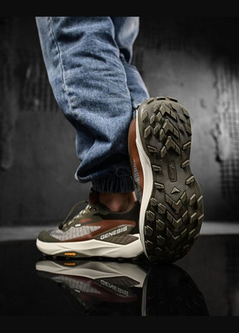 Оливкові Літні чоловічі кросівки genesis а3060-6 олива No Brand