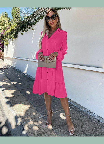 Рожева повсякденний сукня вільна popluzhnaya