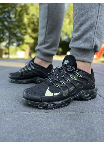 КРОСІВКИ ЖІНОЧІ NIKE AIR MAX TN TERRASCAPE PLUS BLACK GREEN НАЙК АІР МАКС ТН ПЛЮС No Brand сірі демісезони (368867883)