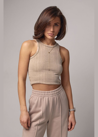 Жіночий топ-майка з еластичного трикотажу Liton (296908986)