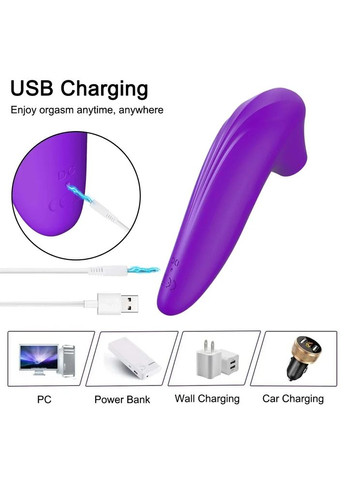 Вакуумный клиторальный вибратор для стимуляции клитора Violet фиолетовый STF (314860954)