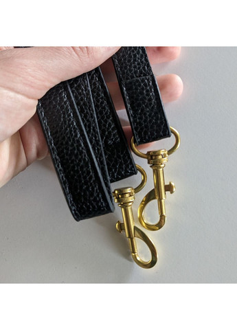 Женская сумка кросс боди черного цвета с двумя ремешками из эко кожи. No Brand (362588148)